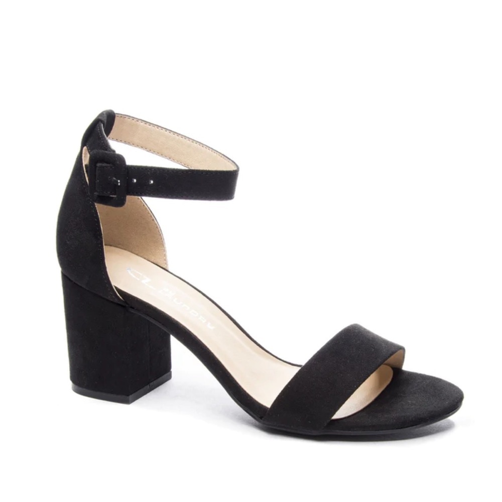 NWT CHINESE LAUNDRY Jody Block Heel Sandal in Black Sz 11